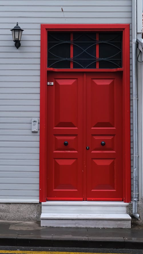 Close up of Red Door