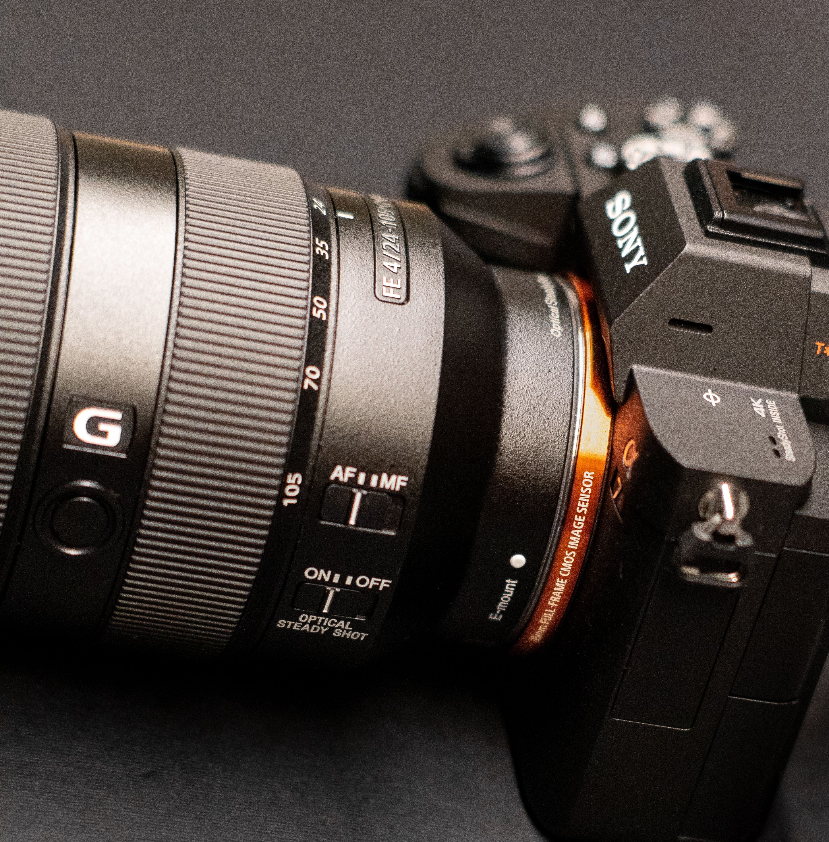 Detailed photograph of a modern camera with lens exhibiting advanced features, perfect for photography enthusiasts.