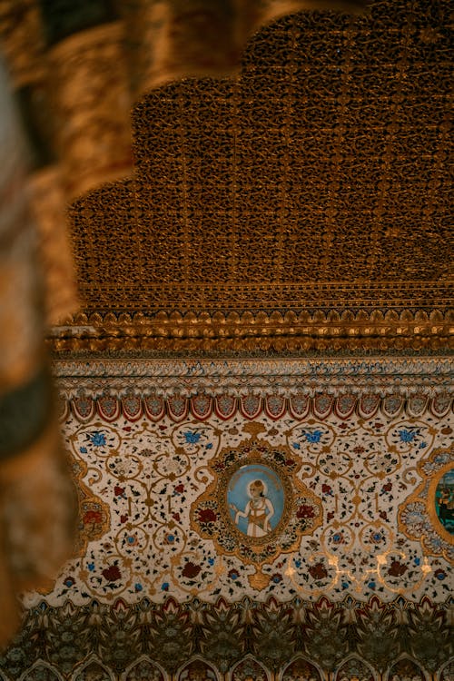 Ornate Fresco on the Wall and Ceiling 