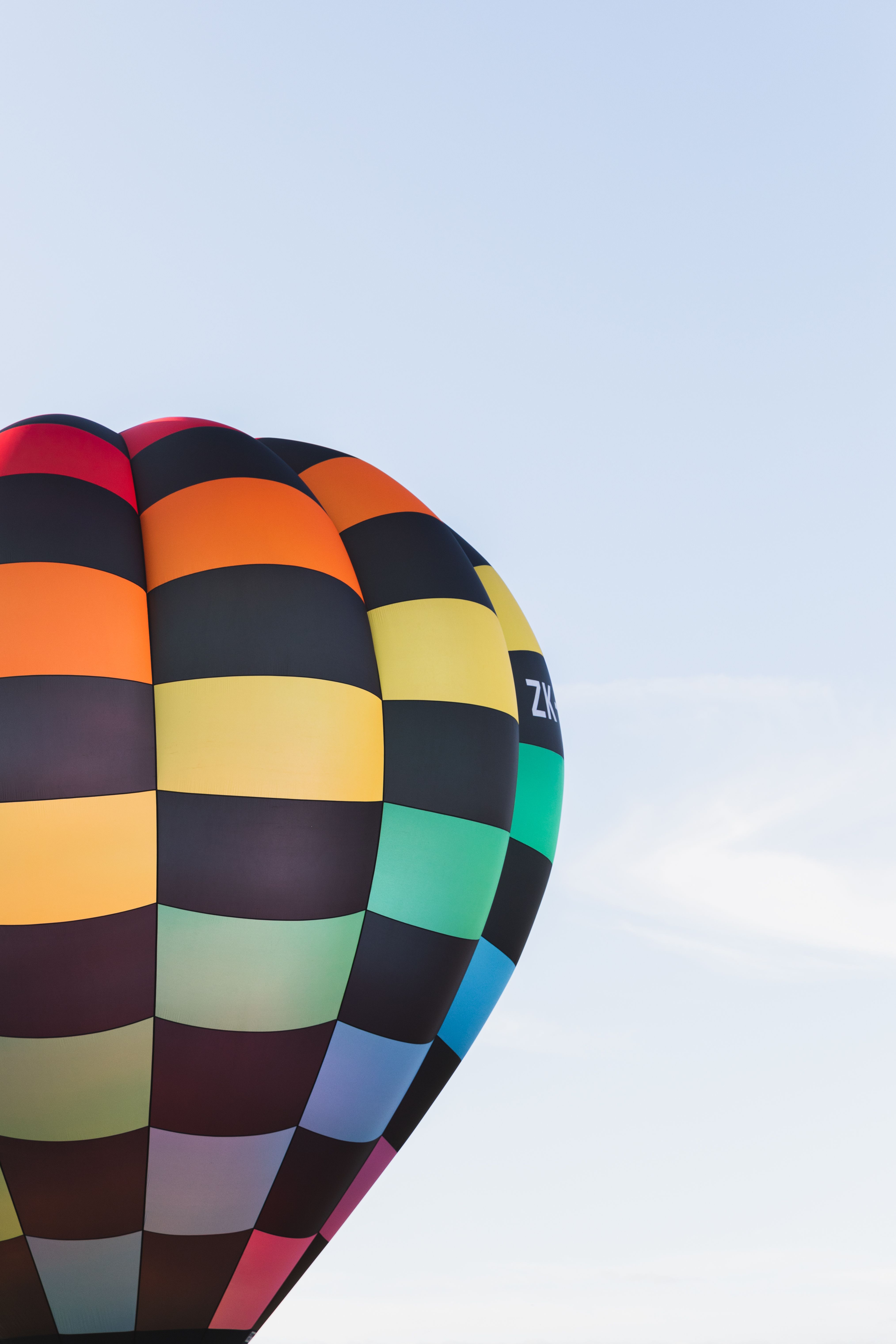 Colorful Hot Air Balloon in Blue Sky · Free Stock Photo