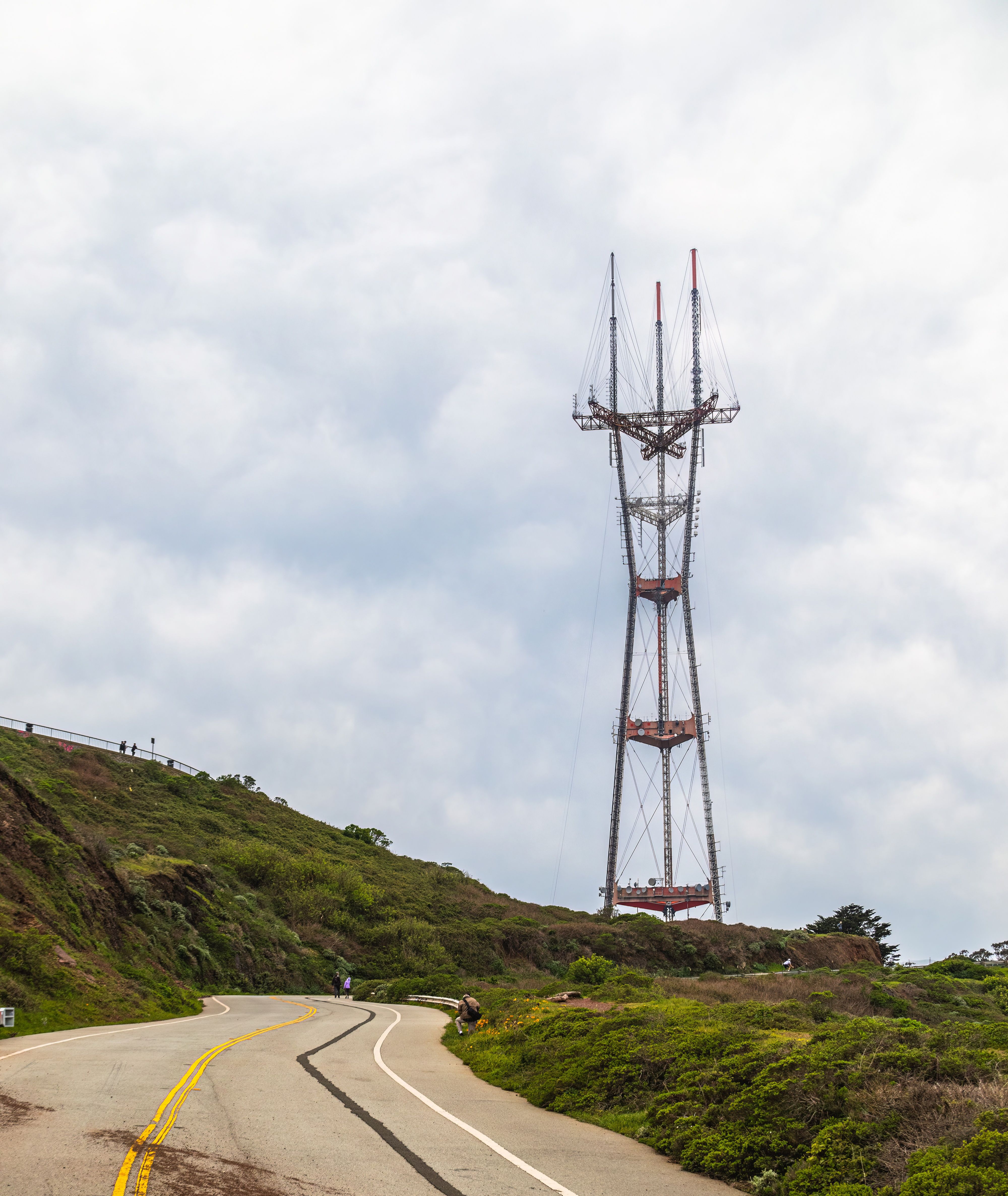 Sutro Tower Seen from Road · Free Stock Photo