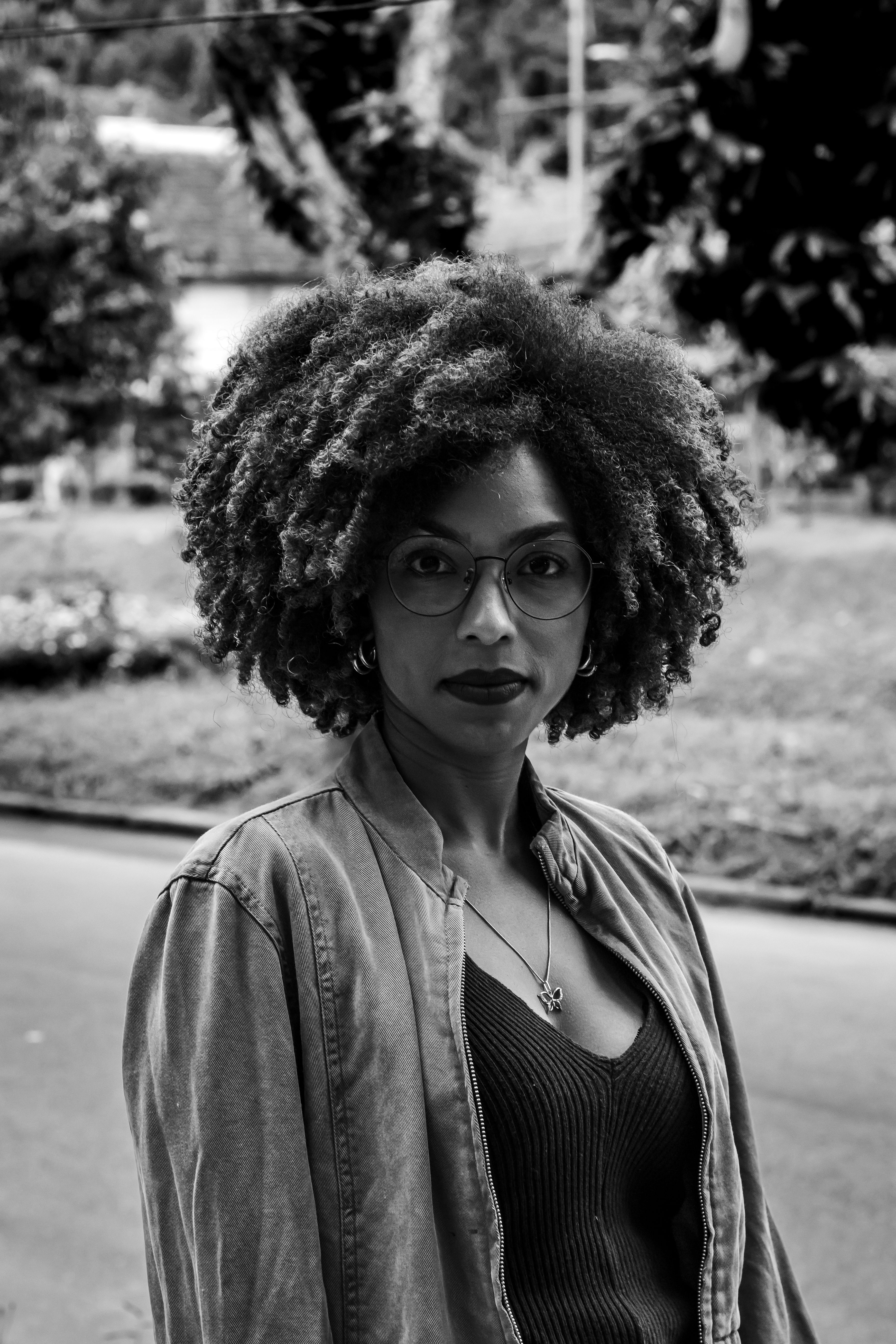 Portrait of Woman in Black and White · Free Stock Photo