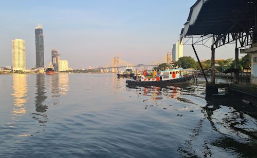 Ilmainen kuvapankkikuva tunnisteilla Aasia, Bangkok, iso joki