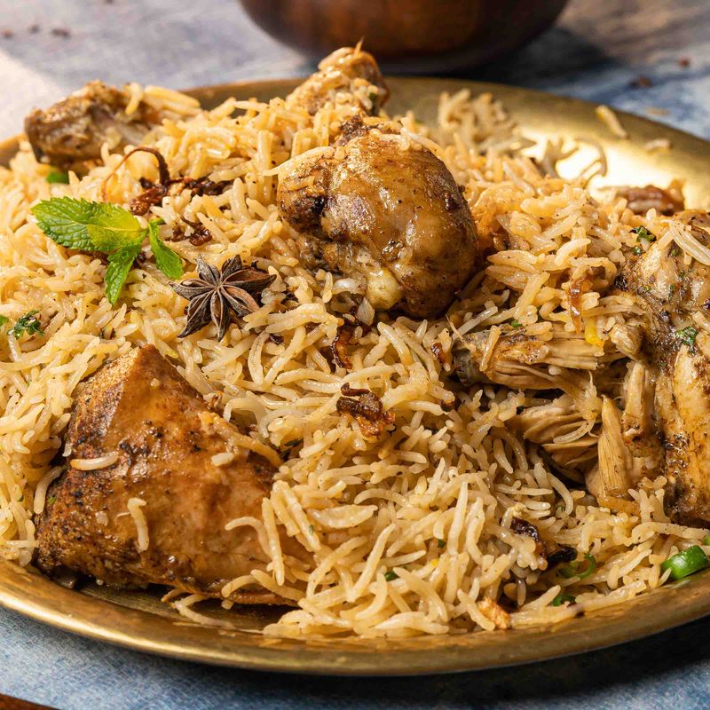 Budget Chicken and Peas Biryani