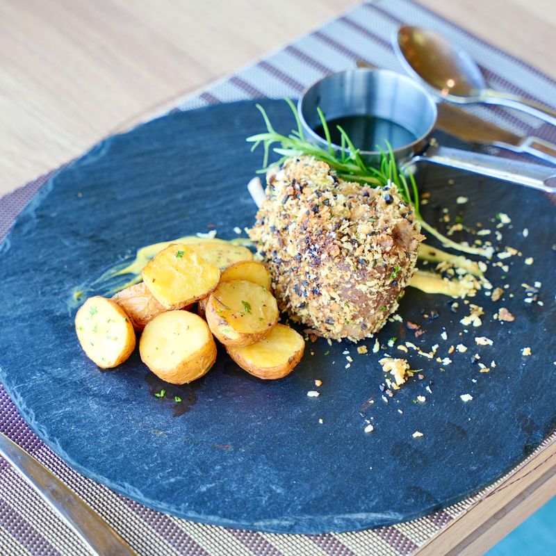 Venezuelan Arepa-Crusted Roasted Pork Loin