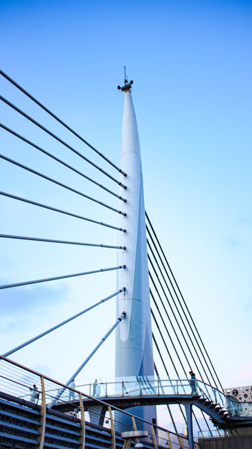 Clear Sky over Halic Bridge Pylon