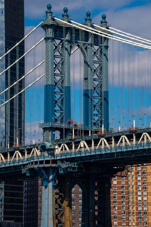 Free Manhattan Bridge in New York Stock Photo