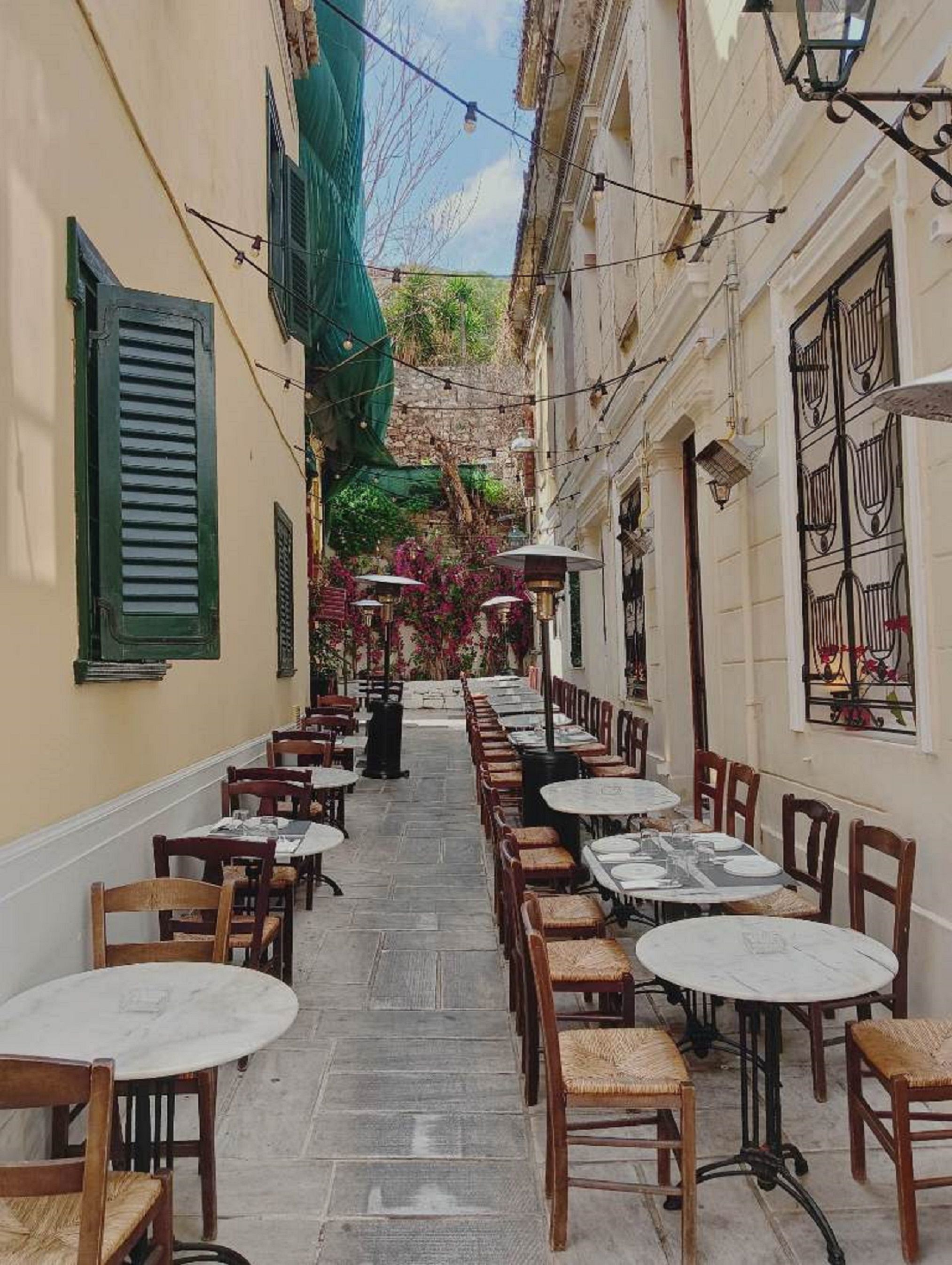 Greek cafe alley