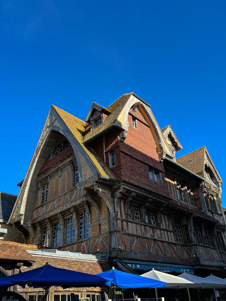 View Of The Manoir De La Salamandre, A Historic Tudor Style House In Etretat, Normandy, France