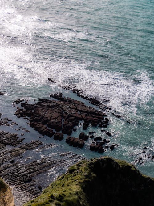 Foto stok gratis alam, batu, gelombang