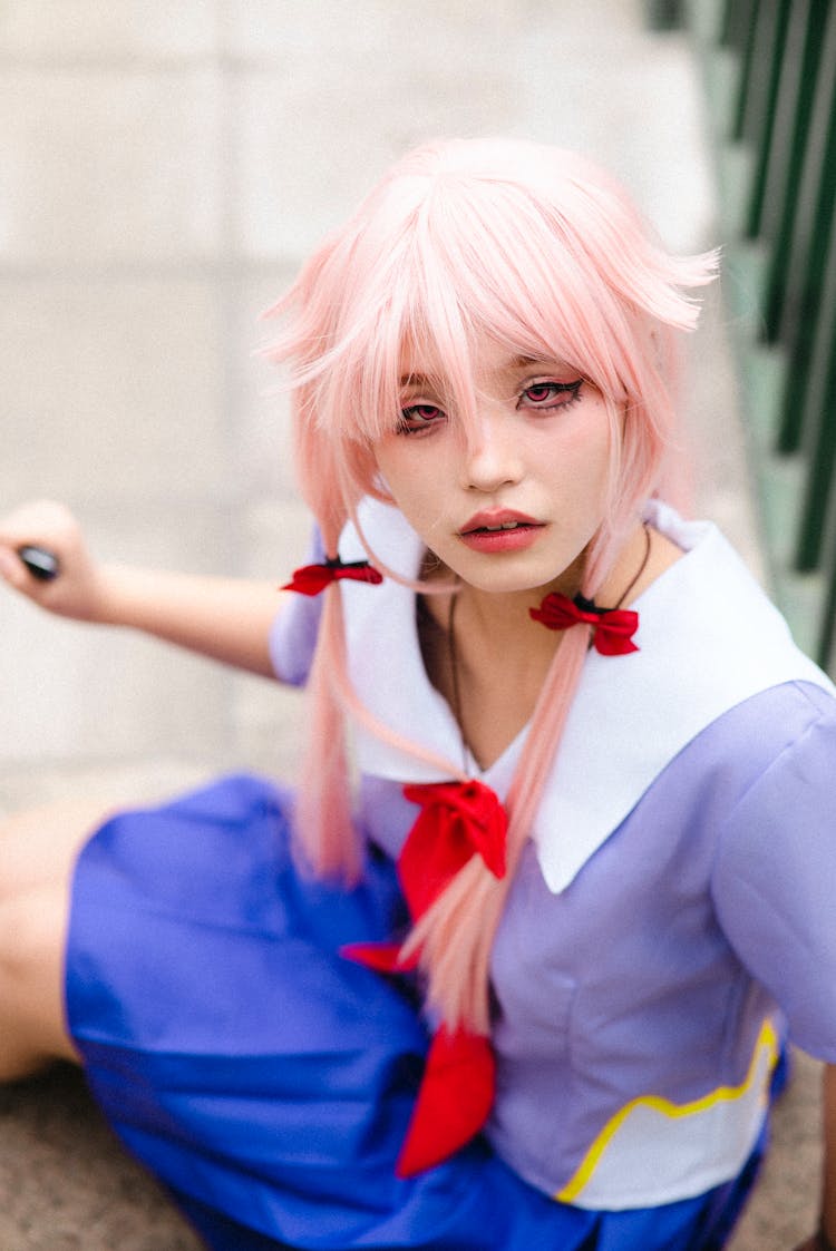 Young Girl In An Anime Cosplay 