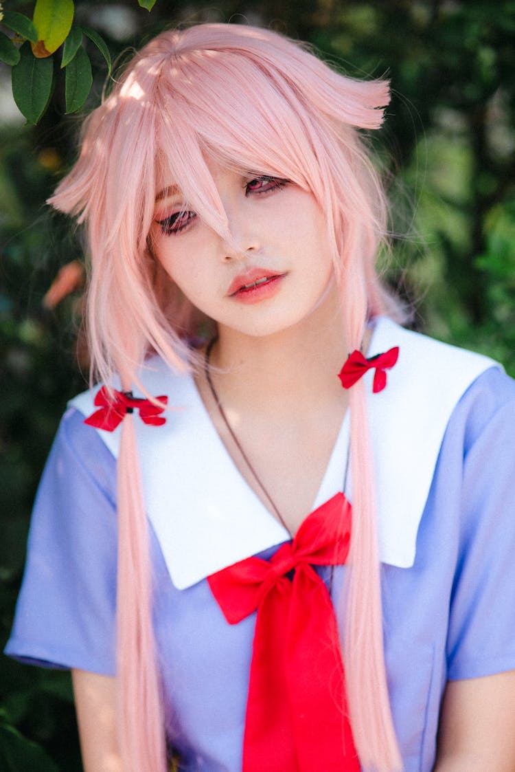 Young Girl In An Anime Cosplay 