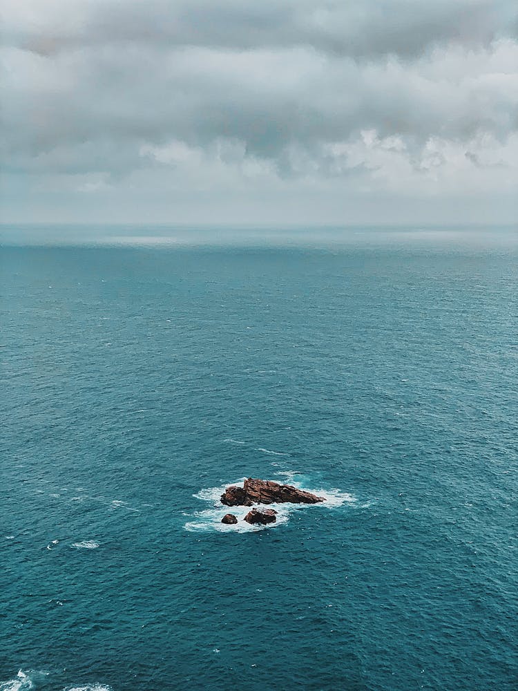 Tiny Island In Sea