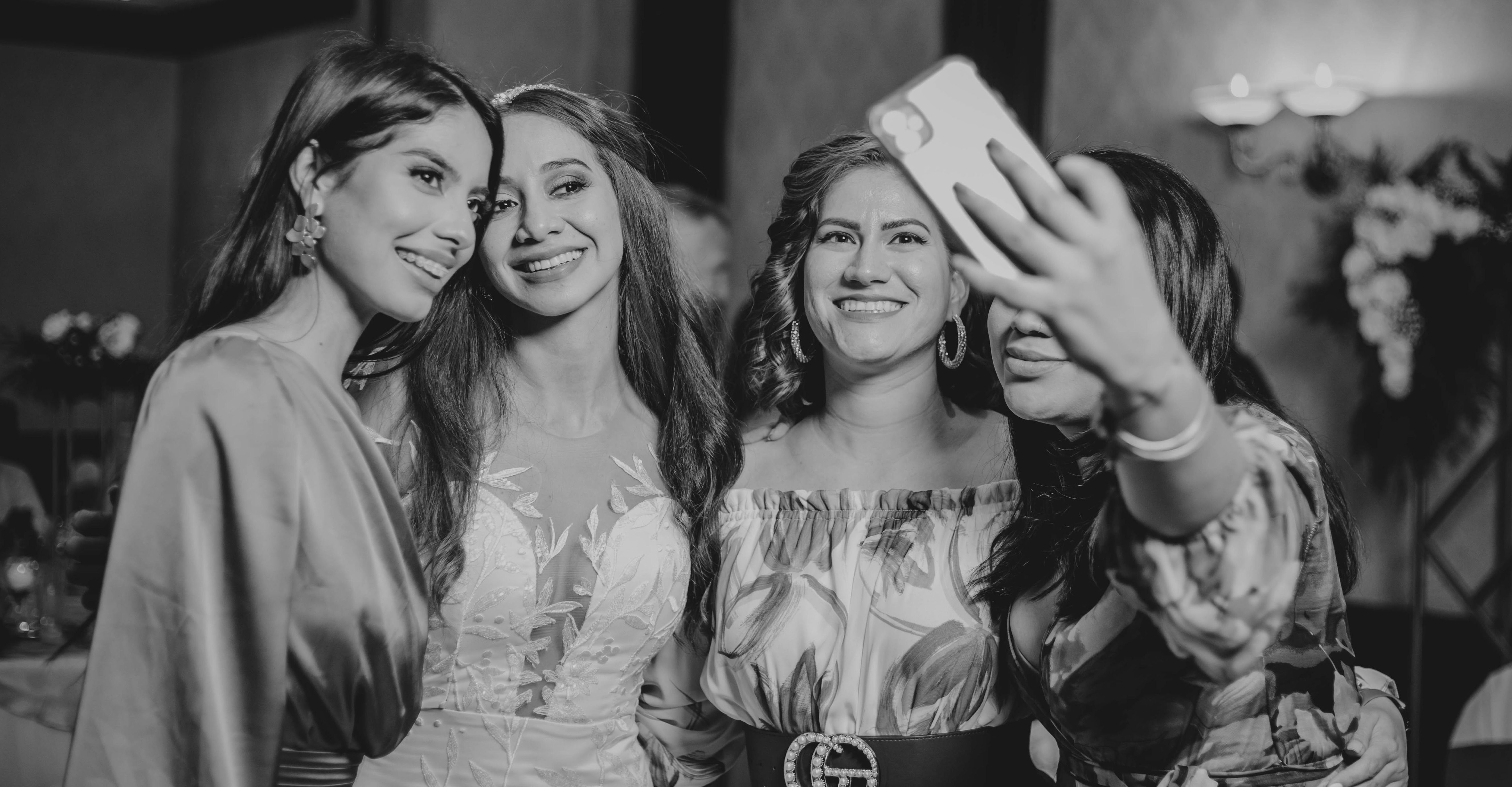Group of Women Posing for a Photo at a Party · Free Stock Photo