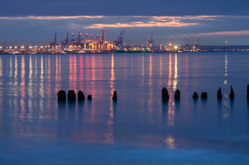 City and Shipyard in Gdansk, Poland