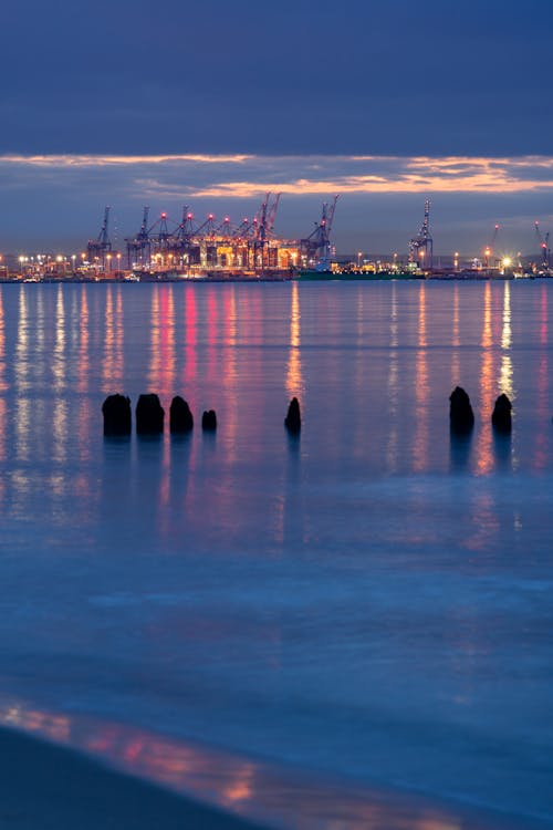 City and Shipyard in Gdansk, Poland