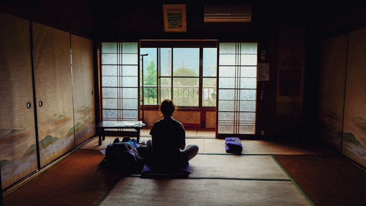 Person Doing Yoga