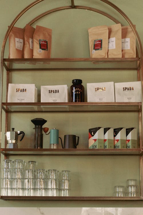 Free Coffee Store  Stock Photo