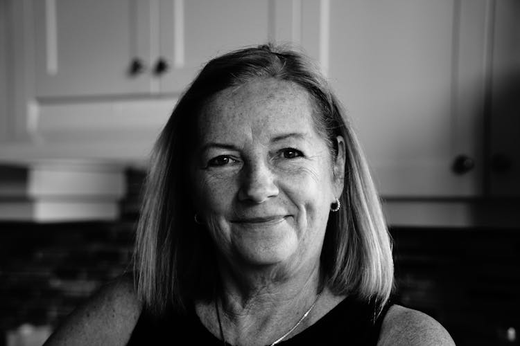 Smiling Elderly Woman In Kitchen