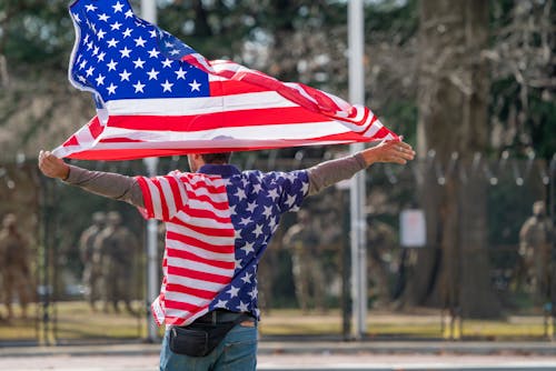 Foto profissional grátis de América, apoio, bandeira americana