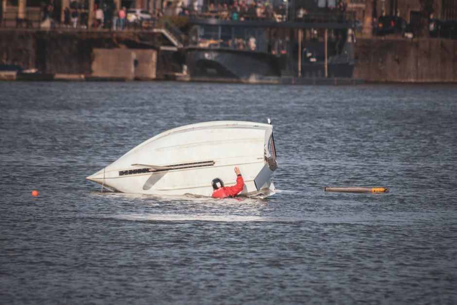 boat collision scene on water boat collision scene on water