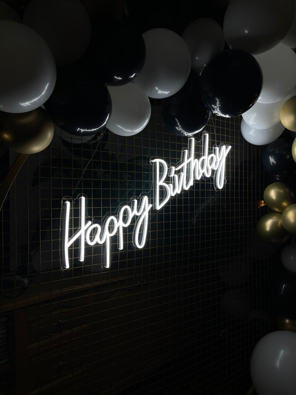 Combinación de colores para decoración con globos de cumpleaños