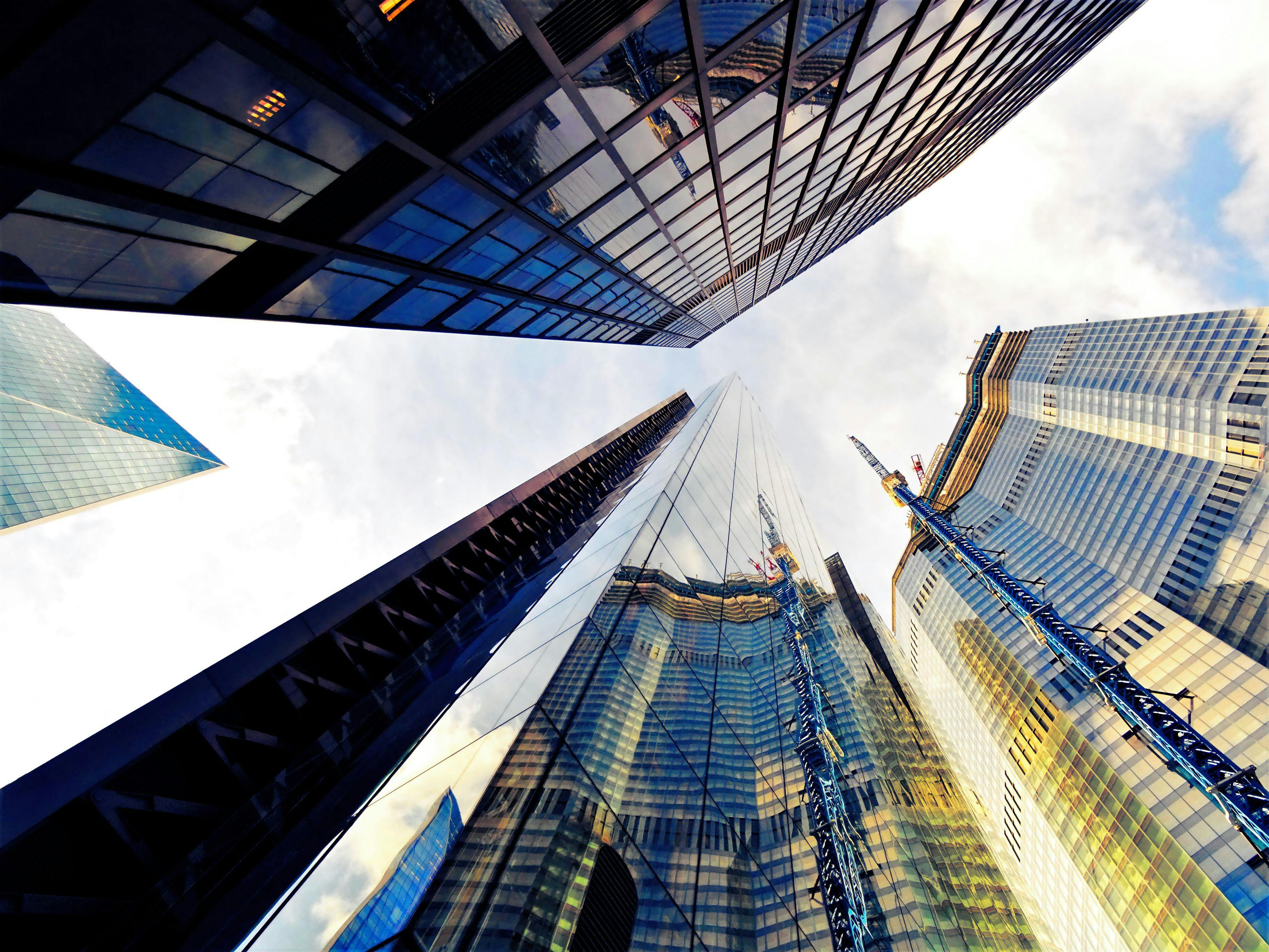 Worm's Eyeview Photography of City Buildings · Free Stock Photo