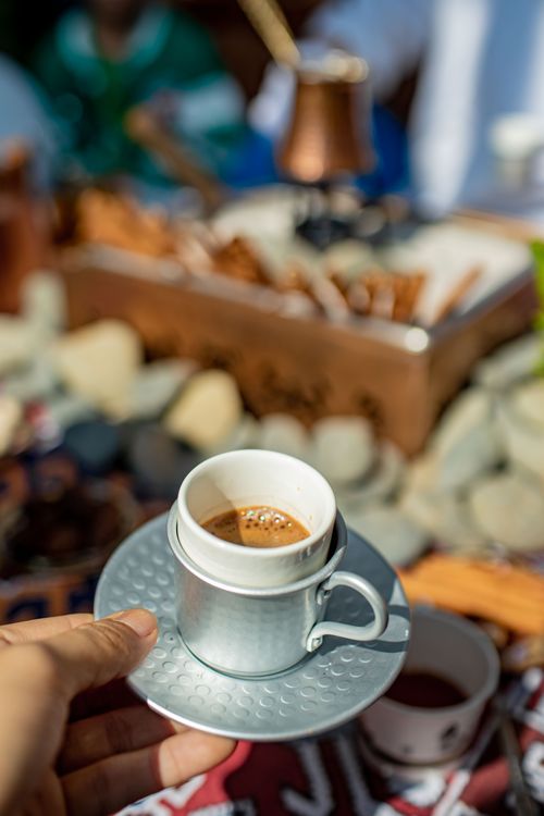Free turkish coffee Stock Photo