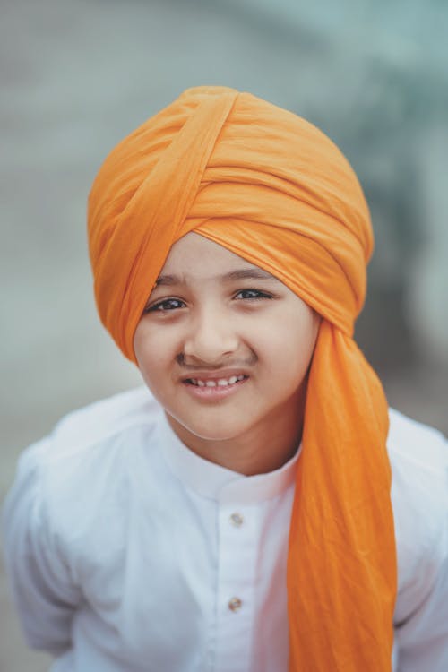 Boy Wearing Turban