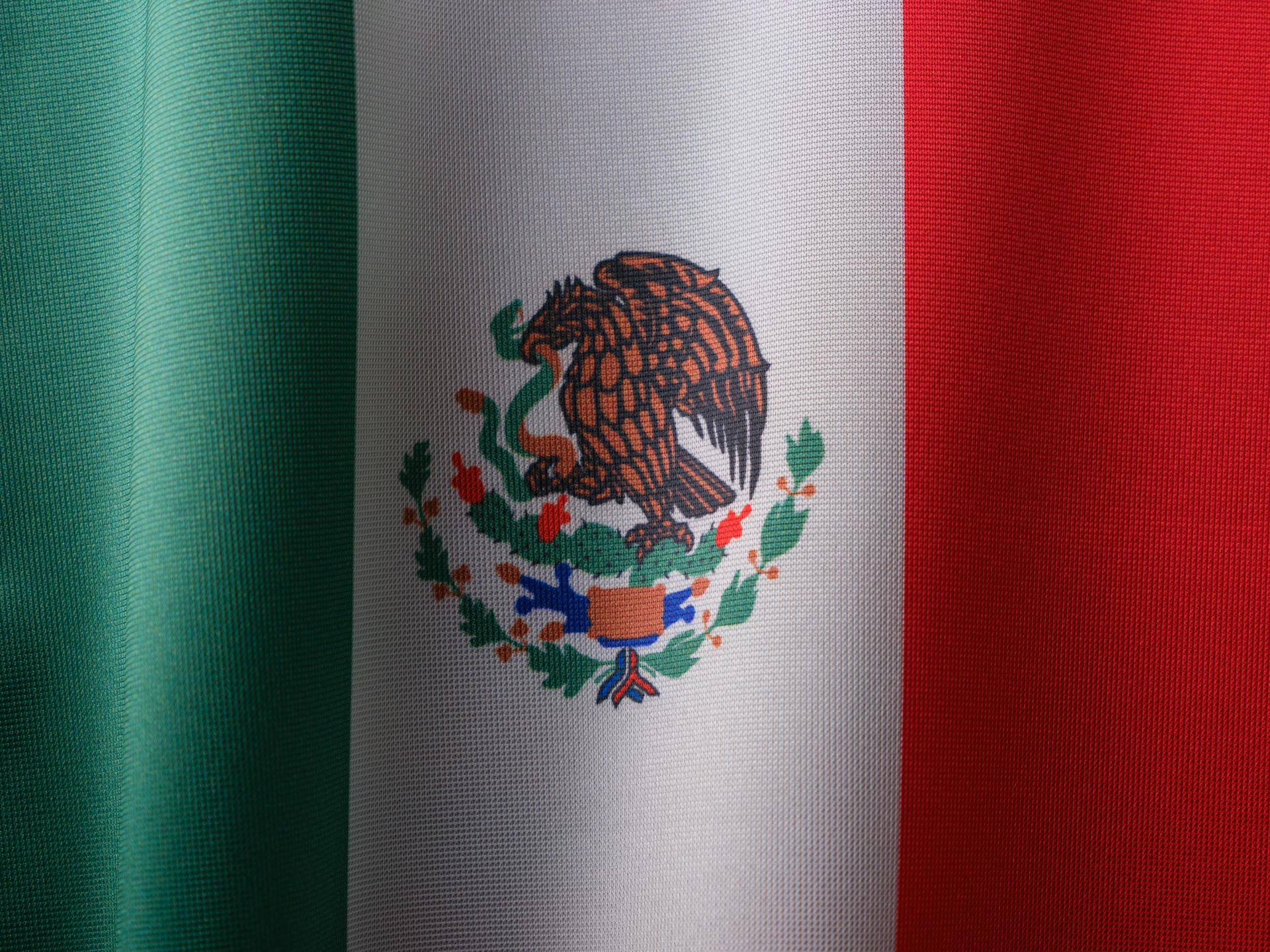 The national flag of Mexico