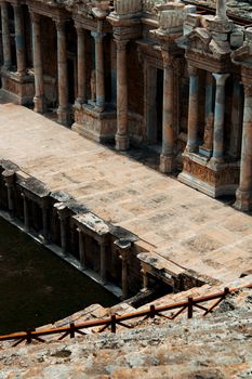 Explore the stunning ancient Roman theater ruins in Hierapolis, Turkey.
