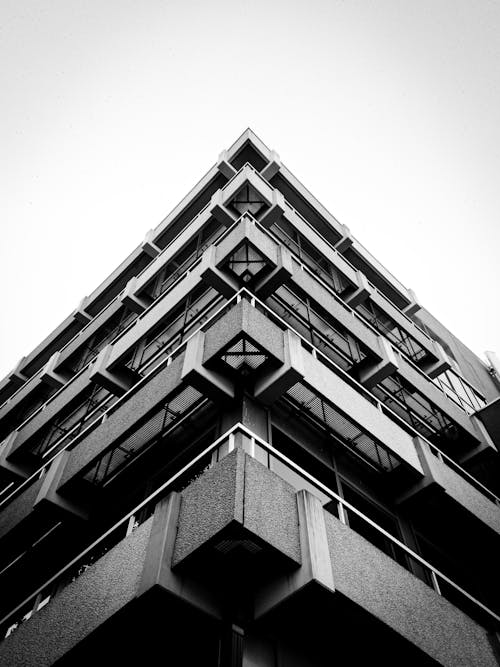 Facade of a Modern Apartment Building 