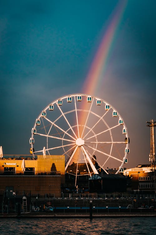 Rainbow Above Ferris Wheel, Helsinki, Finland
