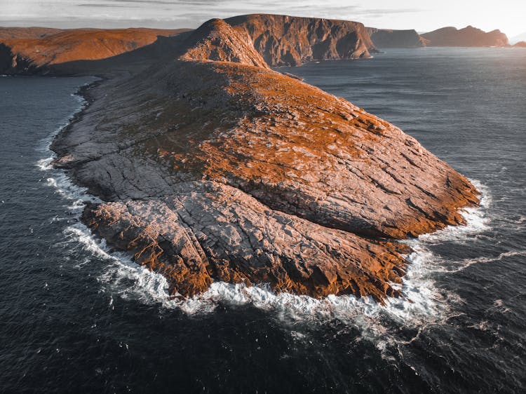 Aerial View Of Nordkapp In Finnmark County, Norway