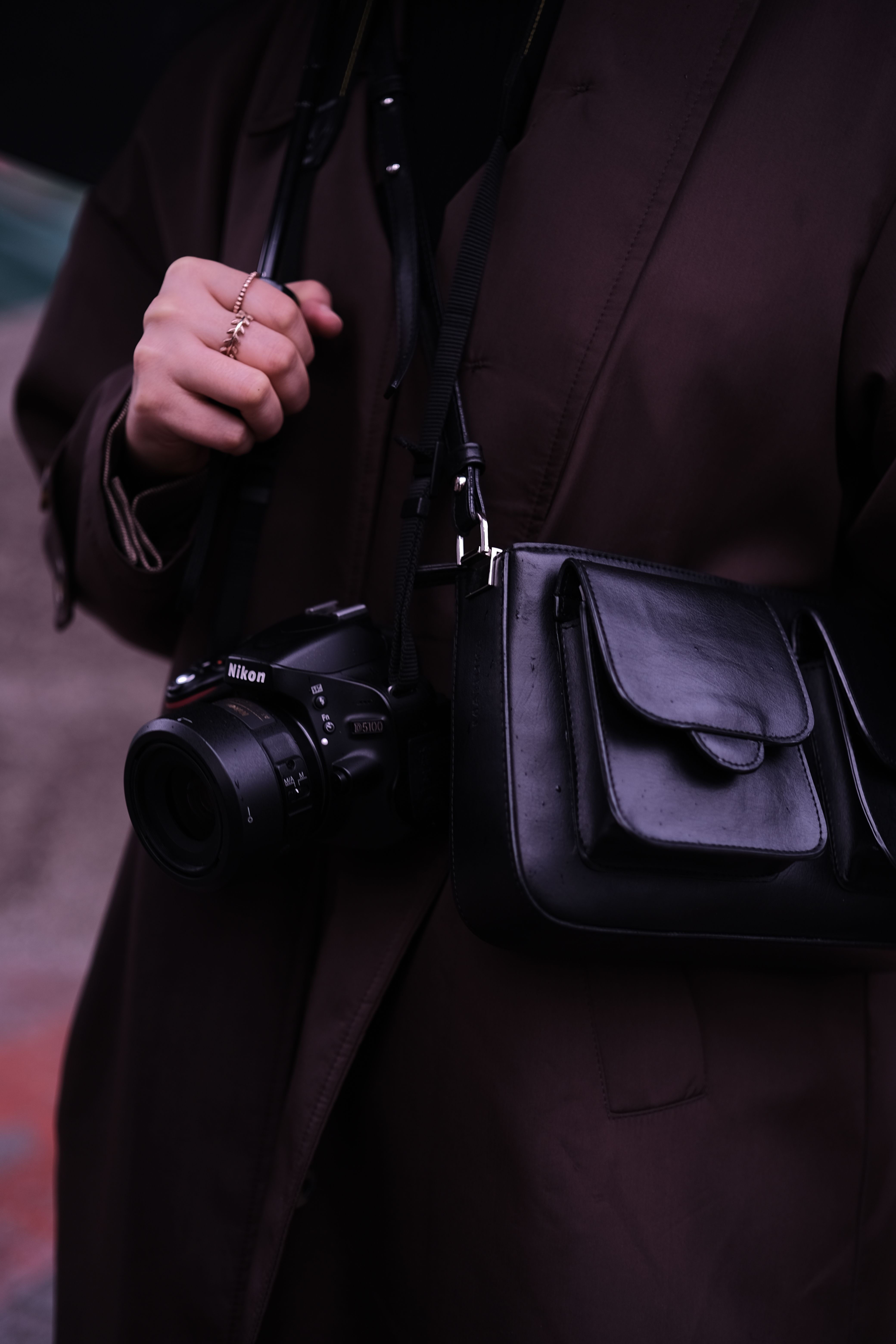 Close-up of Woman with Camera Hanging on Neck · Free Stock Photo