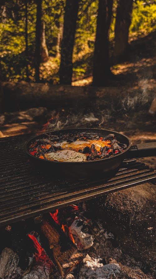 Foto profissional grátis de alimento, carne, chama