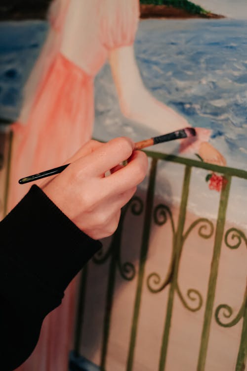 Kostenloses Stock Foto zu aquarellmalerei, festhalten, hand