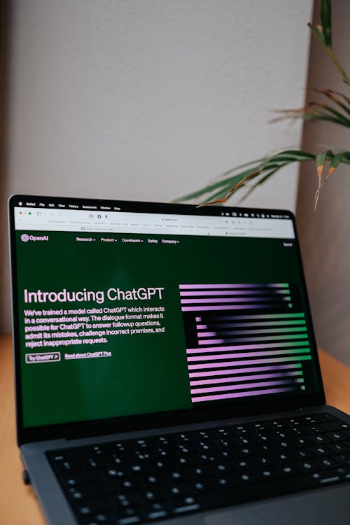Gratis lagerfoto af ai, bærbar computer, chat gpt