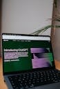 Chat GPT Web Page on Laptop Screen