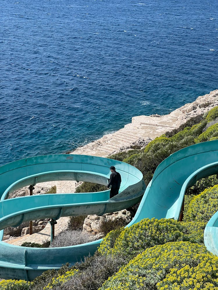 Pool Slide By Blue Sea