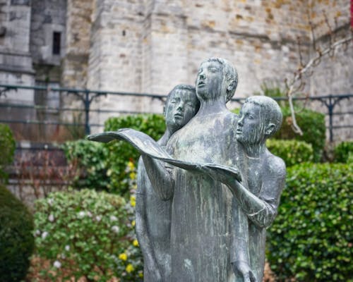 View of an Old Statue 