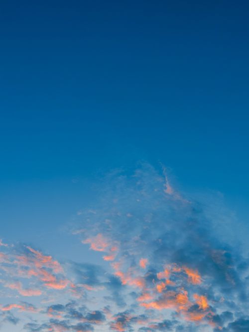 Free Beautiful sunset sky with fluffy clouds over Belo Horizonte, Brazil. Stock Photo