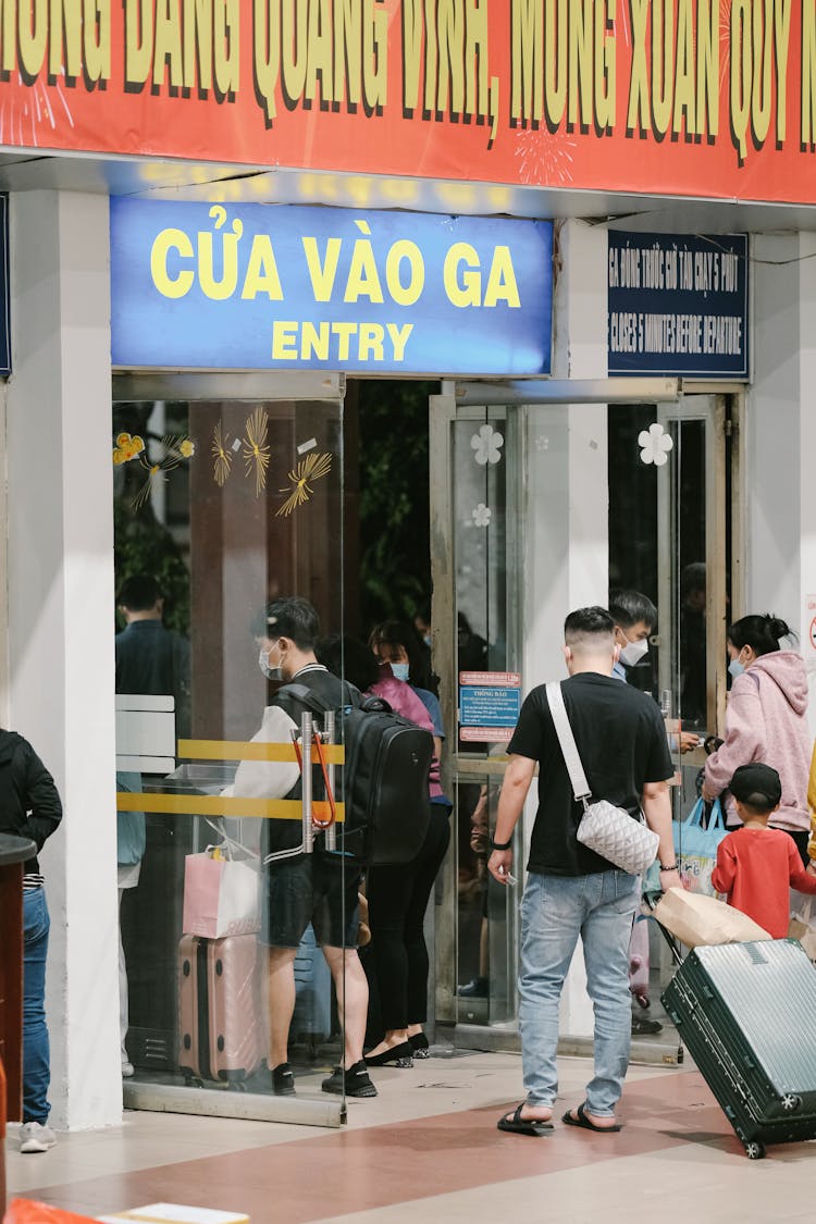 People Entering Store