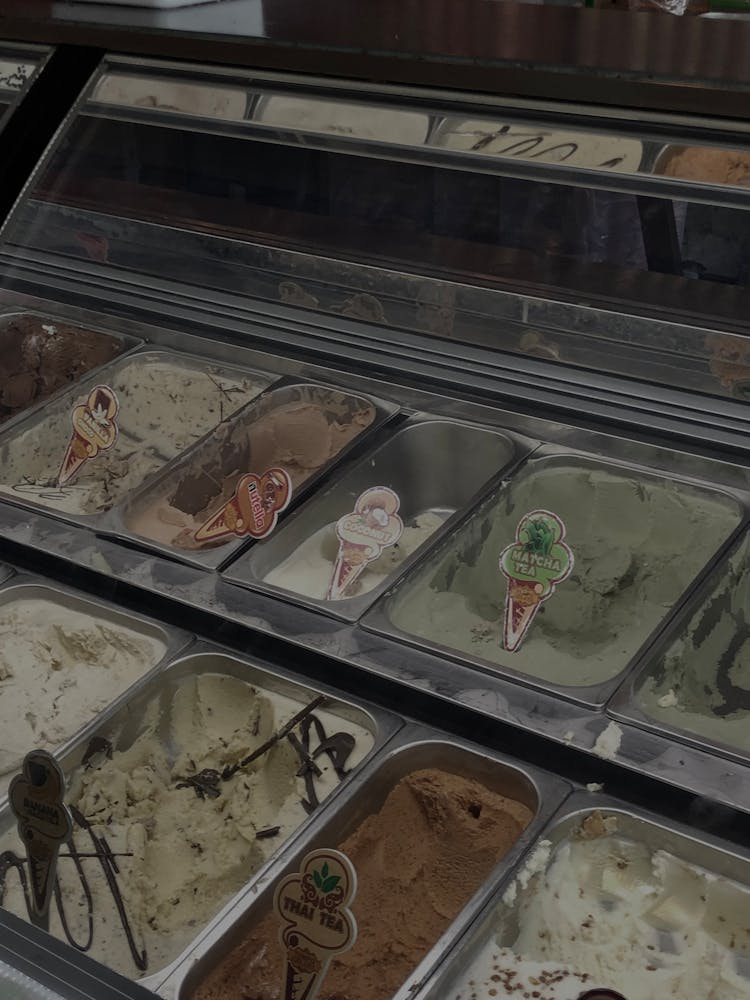 Close Up Of Ice Creams Boxes