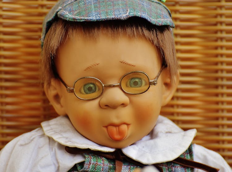 Doll Wearing Eyeglasses
