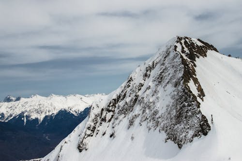 A Snowcapped Mountain Peak 