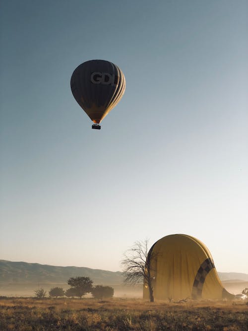 Kostnadsfri bild av ballong, blå himmel, flygande