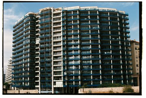Free Stunning view of contemporary apartment buildings in Gibraltar's Ocean Village. Stock Photo