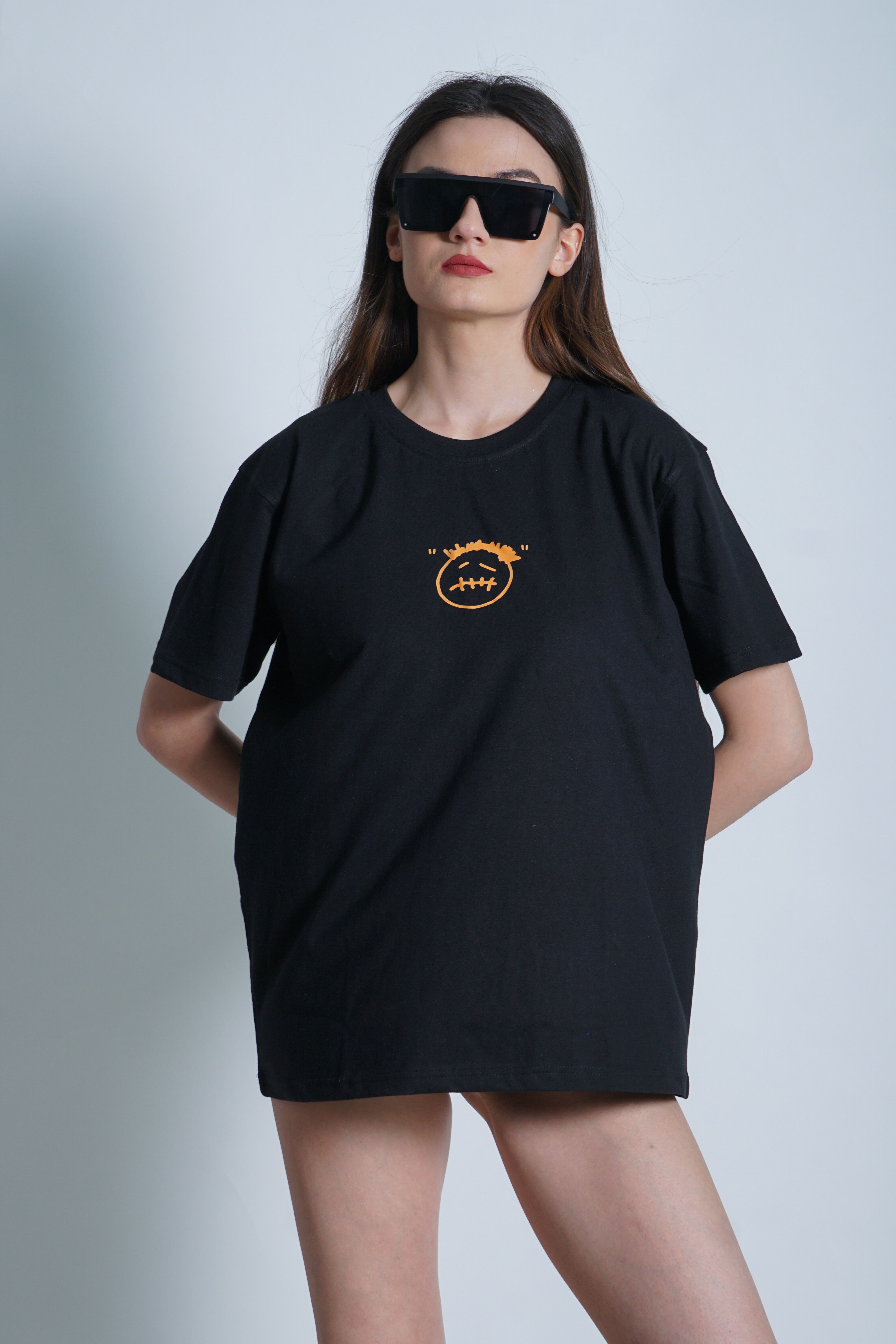 Camiseta Preta Estampada
