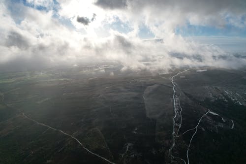 Clouds in Sky over Moorland